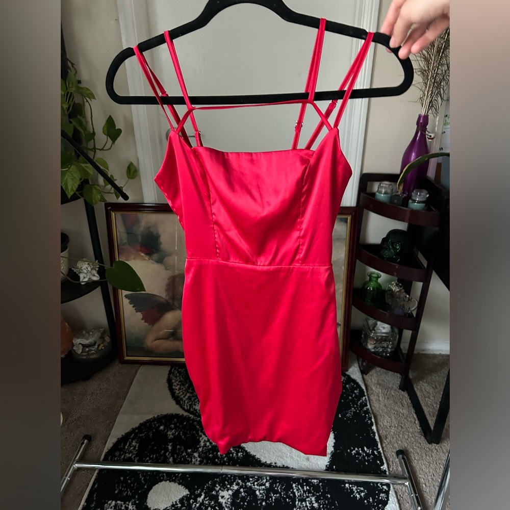 Oh Polly Vibrant Red Dress